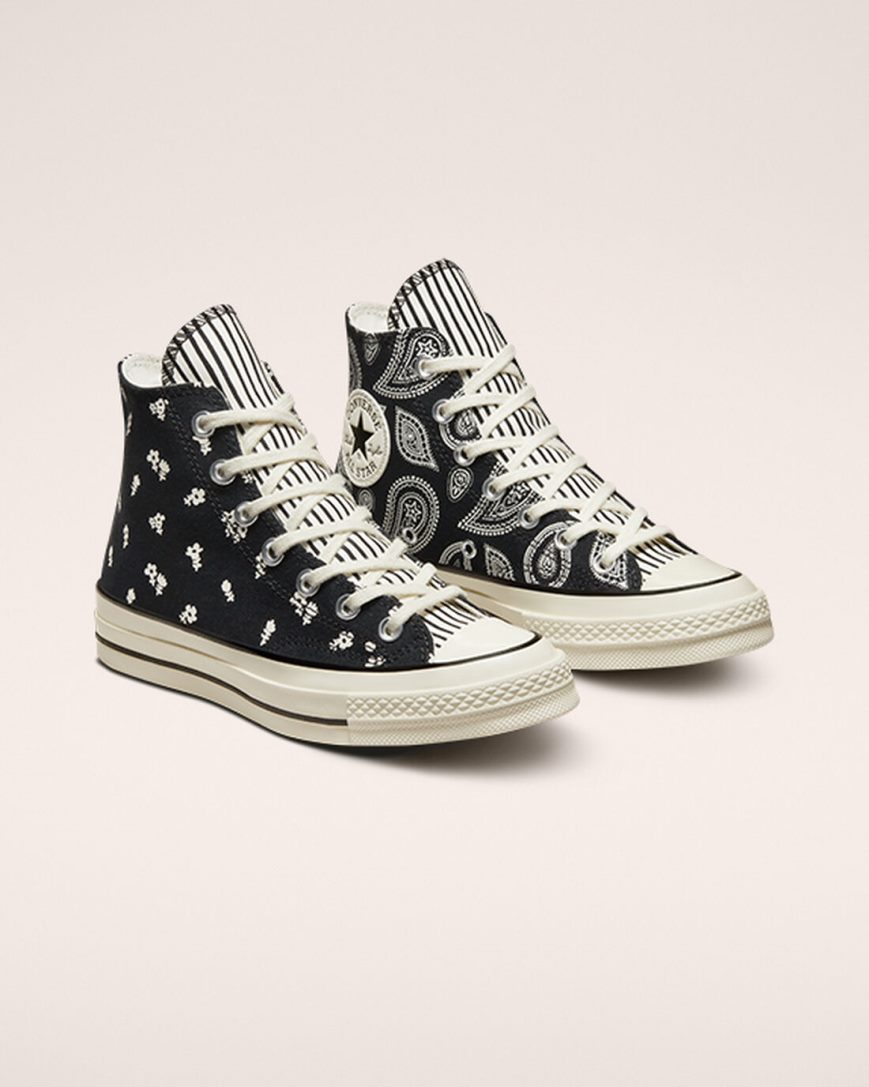 Tenisky Vysoke Converse Chuck 70 Paisley Damske Čierne | SK ZE11CR4